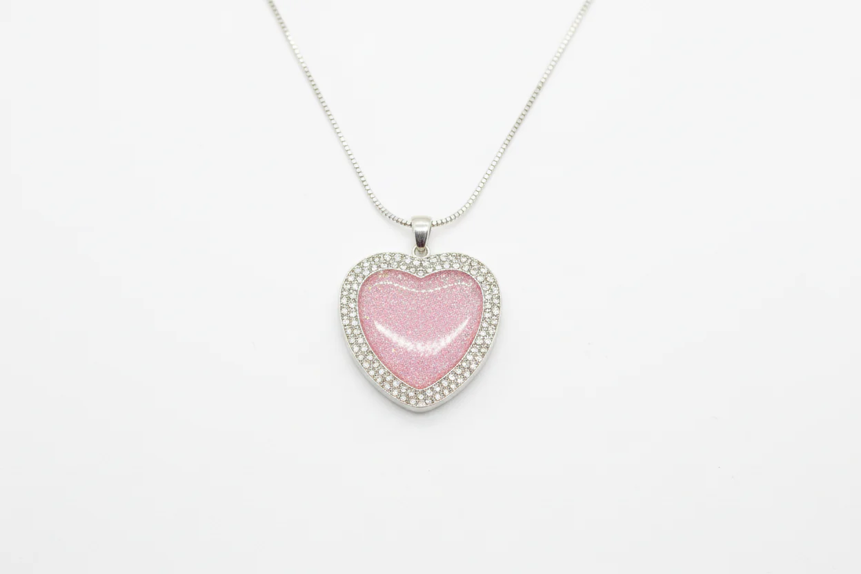 Cubic Zirconia Heart Bezel Blanks - 10 Pcs - Image 2