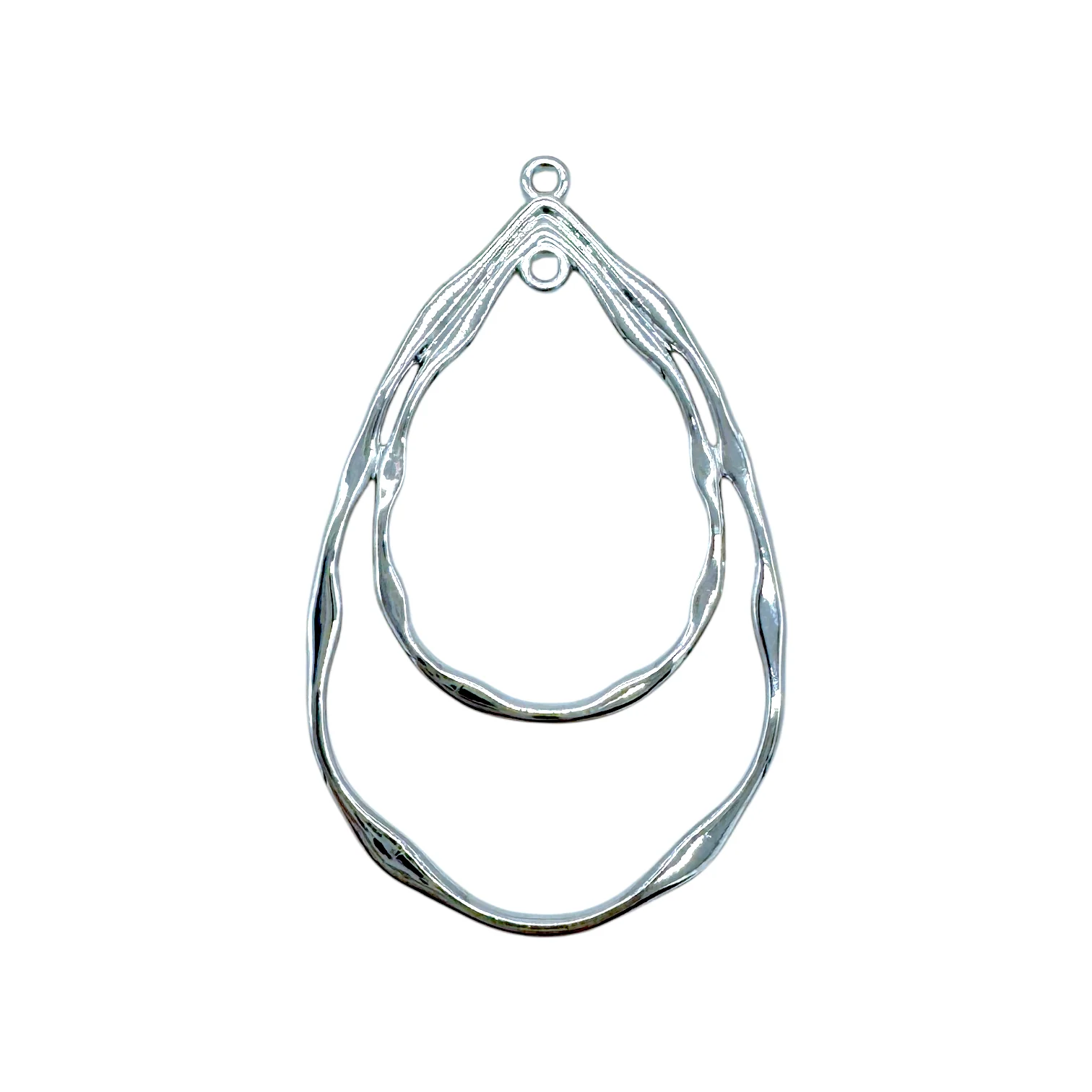 Dual Teardrop Open Back Bezel Blanks - 10 Pcs - Image 3