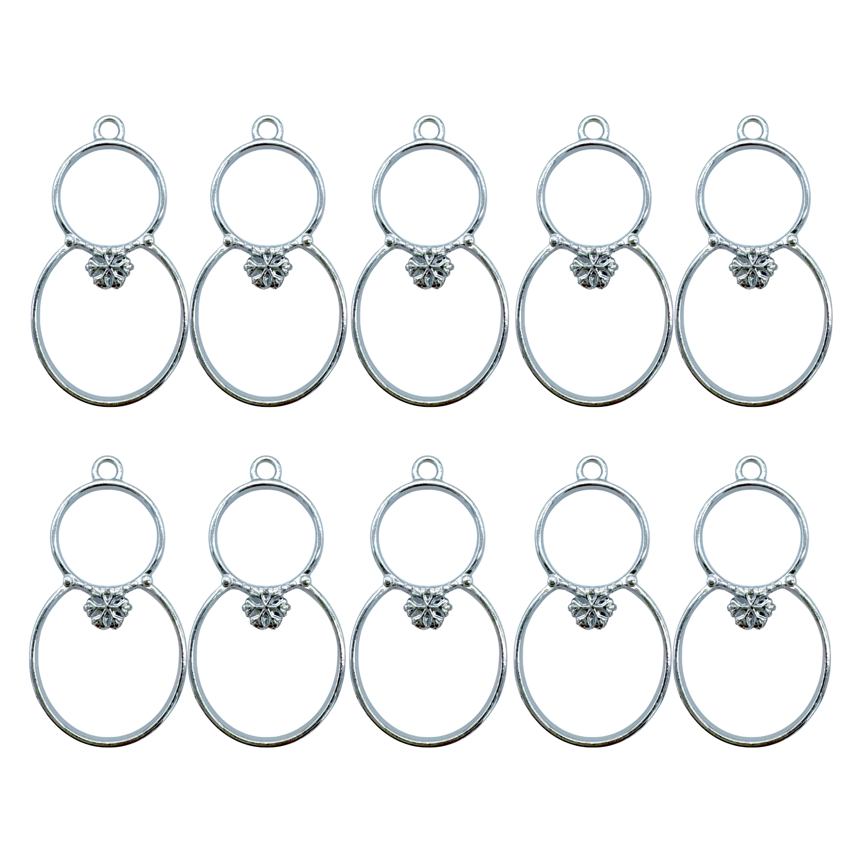 Snowman Open Back Bezel Blanks - 10 Pcs - Image 4
