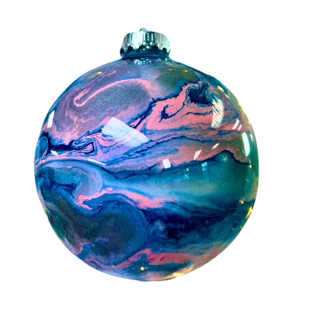 4 Pack of Plastic 4 Inch Ornament Globe Blanks - Image 2