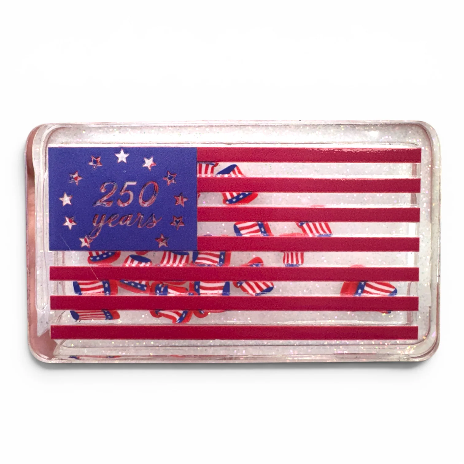 American Flag 250th Anniversary Snow Globe Shaker Blank Kit - Image 2