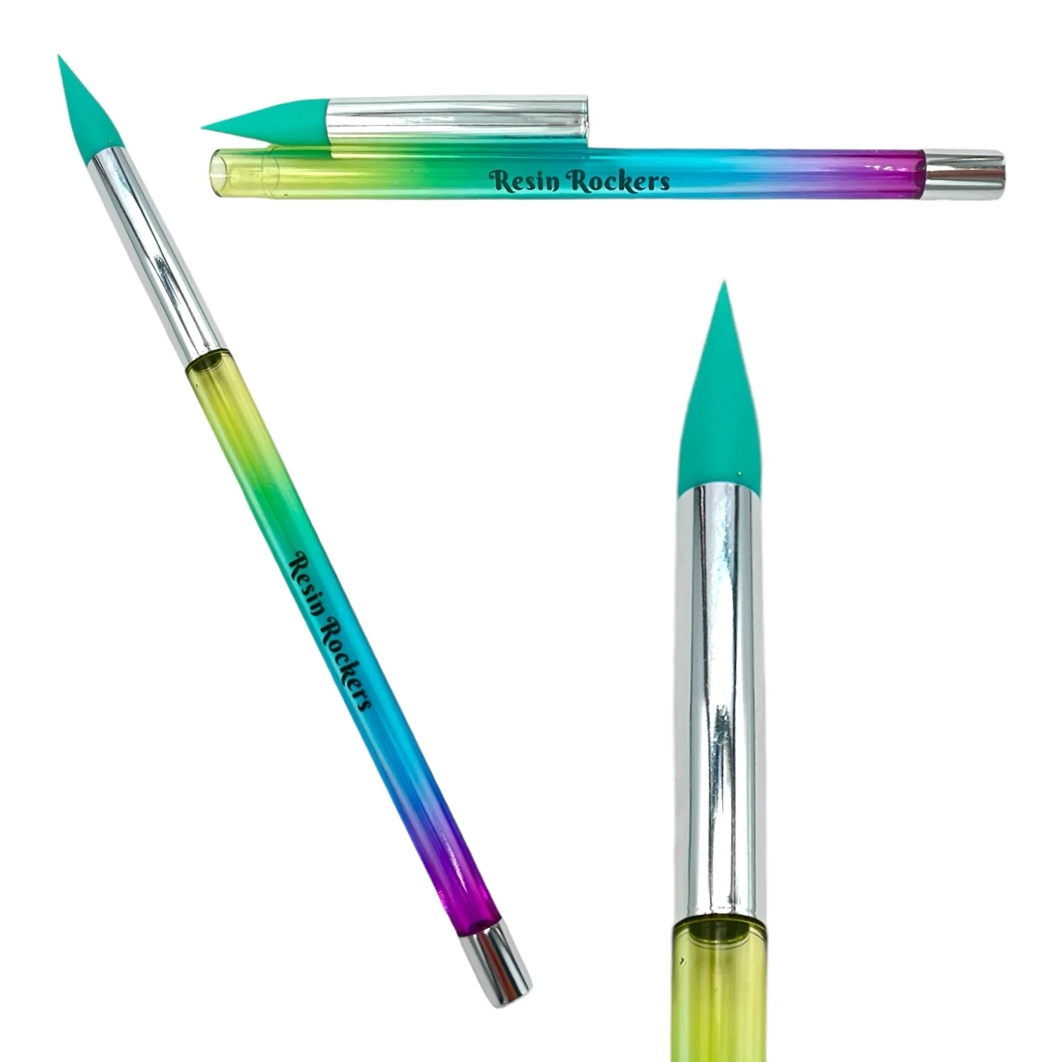 Blank Reusable Silicone Snow Globe Glitter Brushes - Image 3