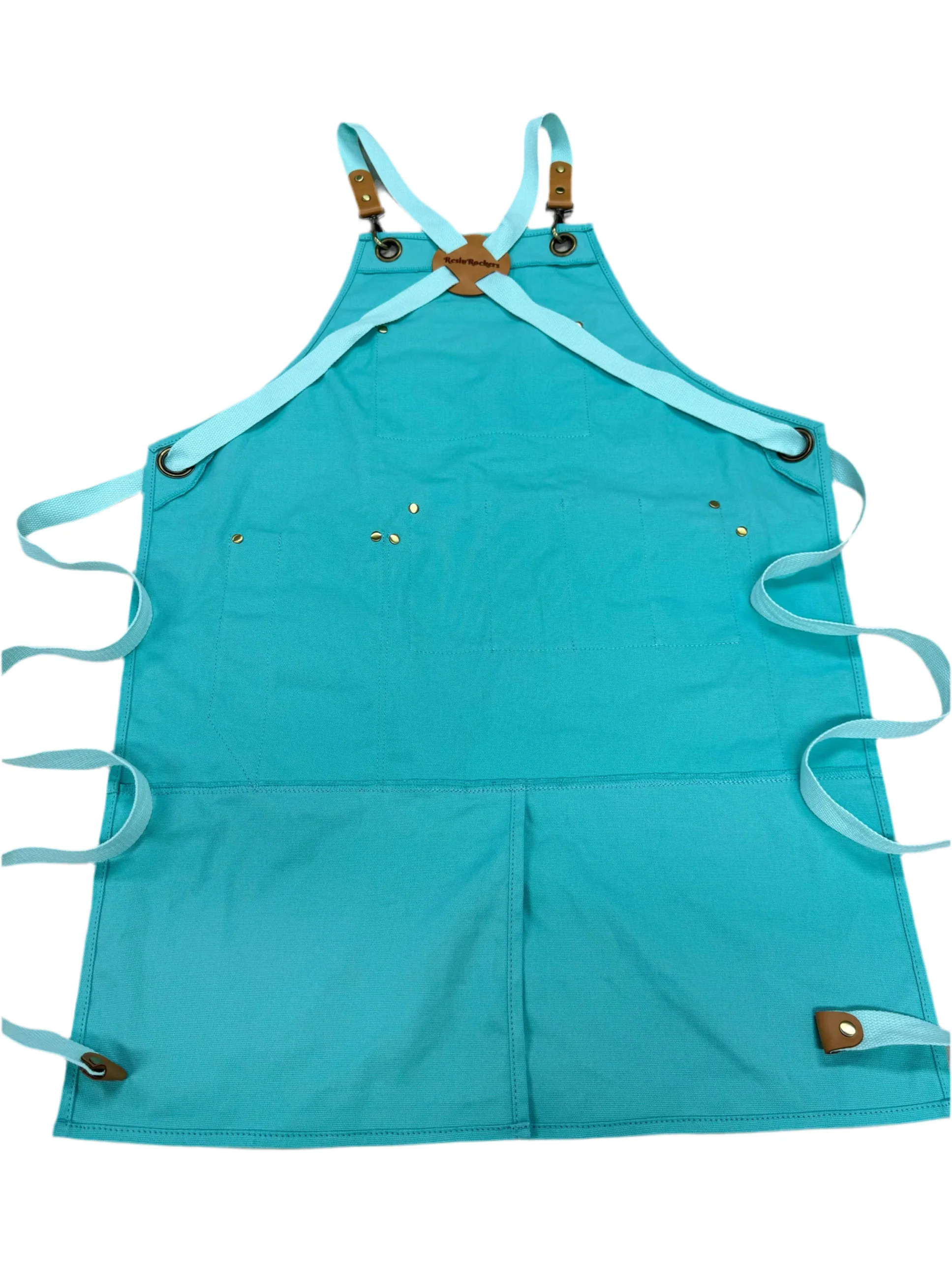 Heavy Duty Canvas Apron with Pockets and Patch - Image 6