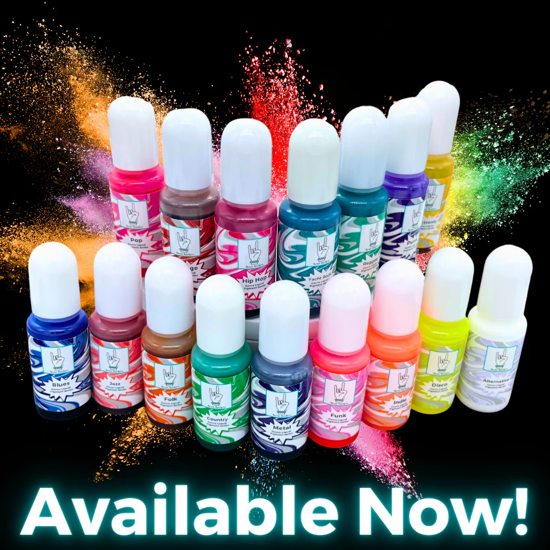 Genre Liquid Pigment Kit For UV Resin and Epoxy Resin 16 Colors 10g Bottles - Image 4
