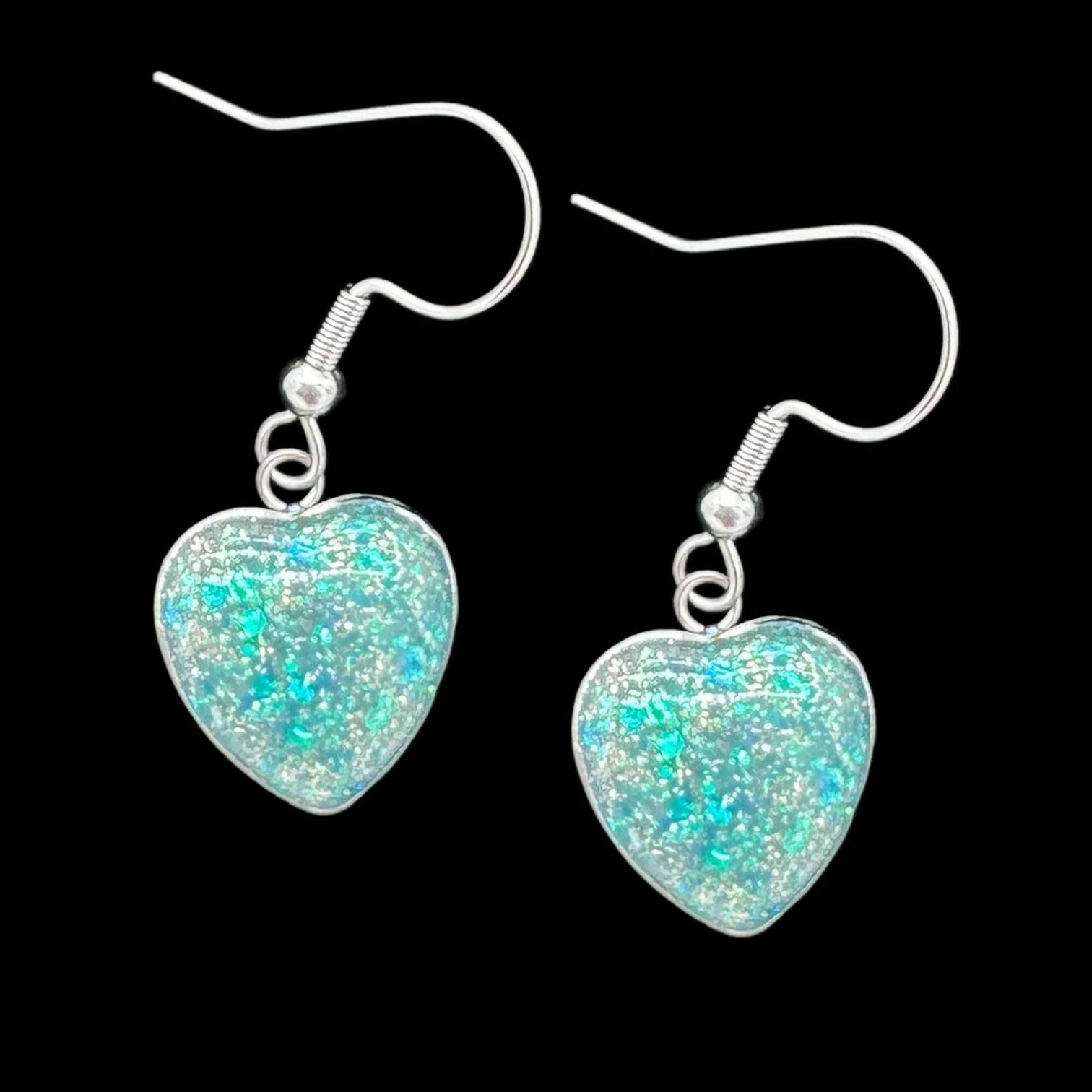 Heart Dangle Earring Blanks - 10 Pcs - Image 4
