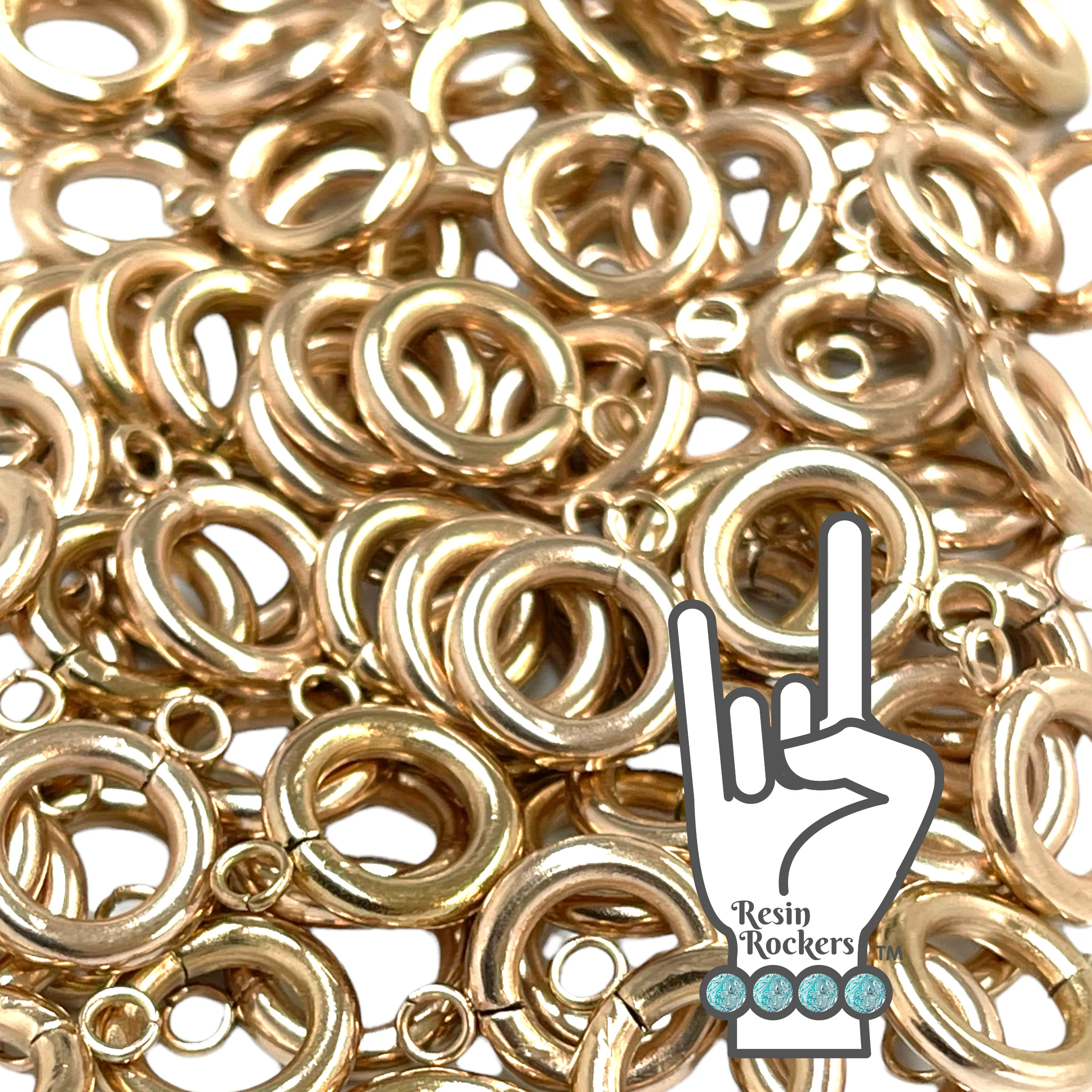 Ink Pen Frustration Free Pen Charm Attachment Rings Plated Stainless Steel 25 Pack - Image 6