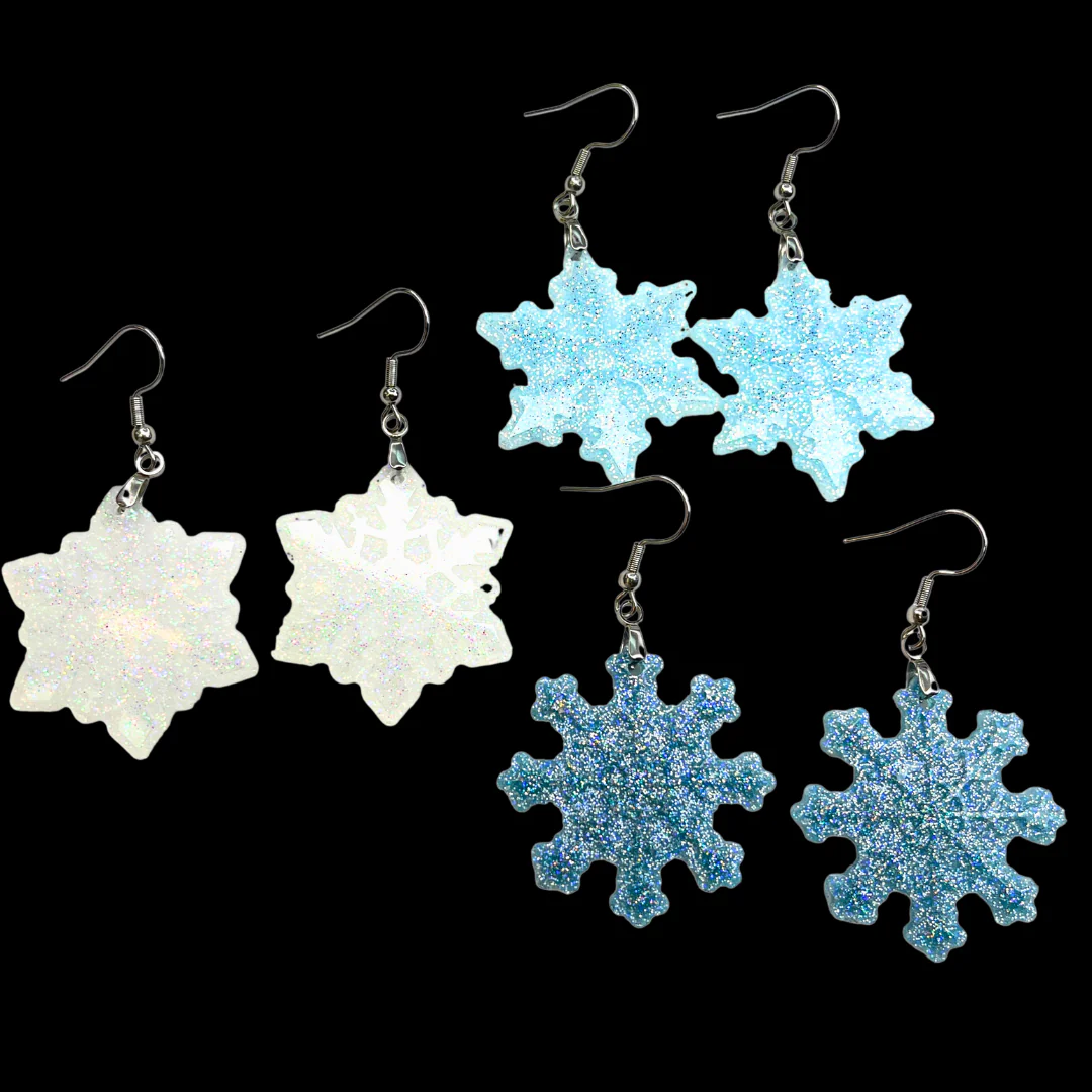 3 Set Snowflake Earring Mold - Image 3
