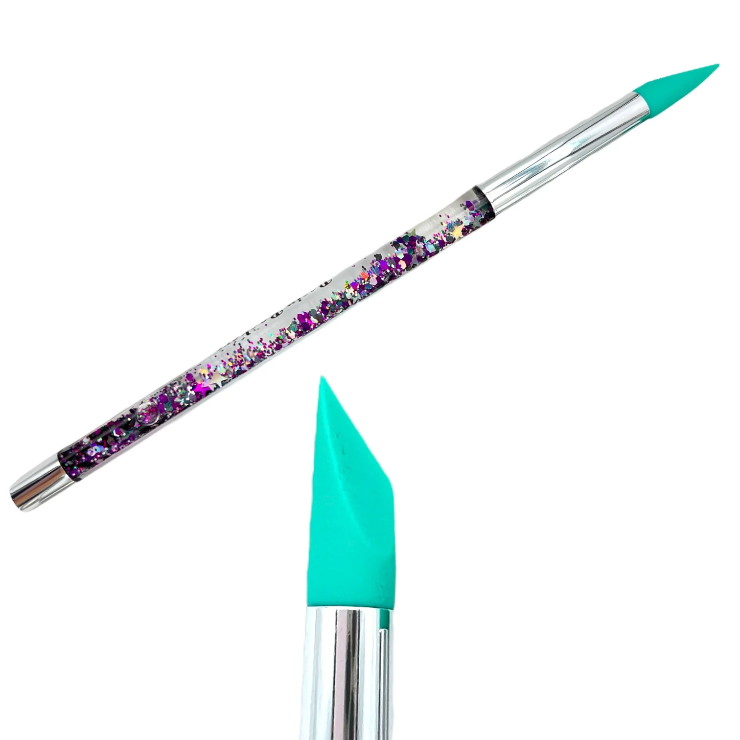 Reusable Silicone Snow Globe Glitter Brushes - Image 2