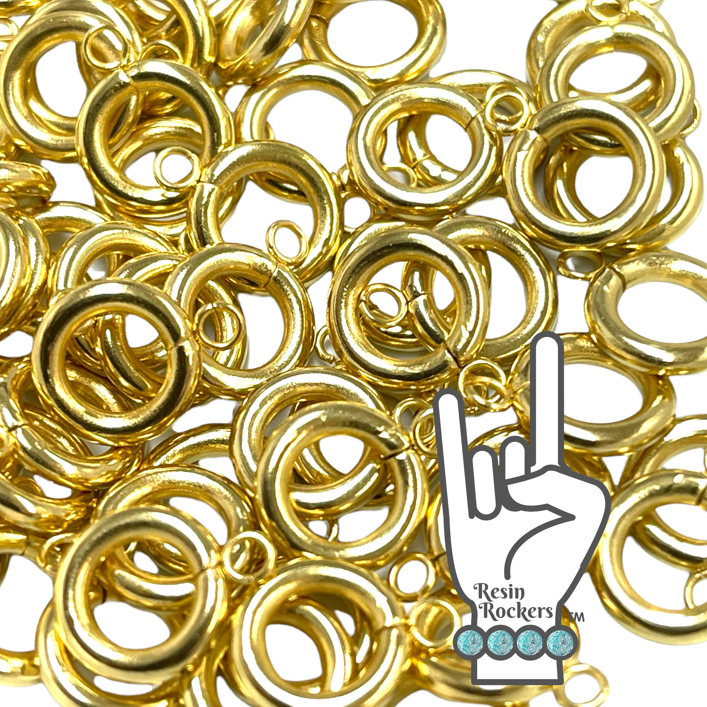 Sharpie S Gel ONLY Frustration Free Pen Charm Attachment Rings Plated Stainless Steel 25 Pack - Image 5