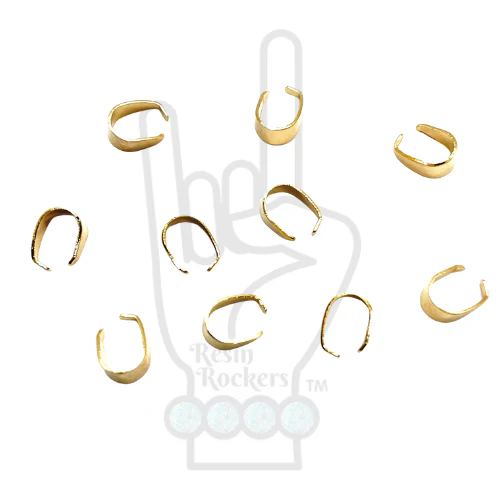 Stainless Steel Plated Pinch Bail Clips - Image 12
