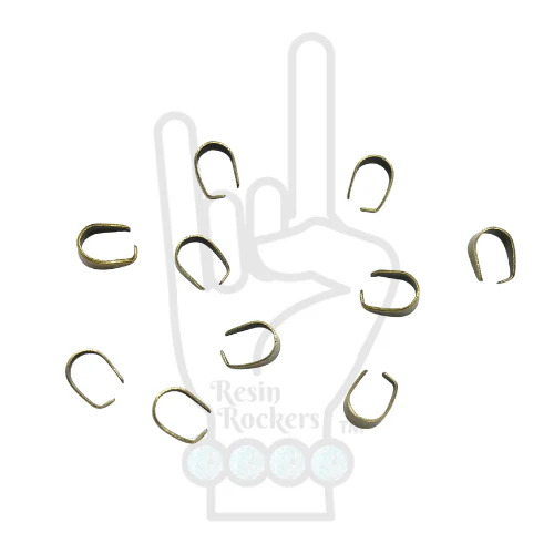 Stainless Steel Plated Pinch Bail Clips - Image 8