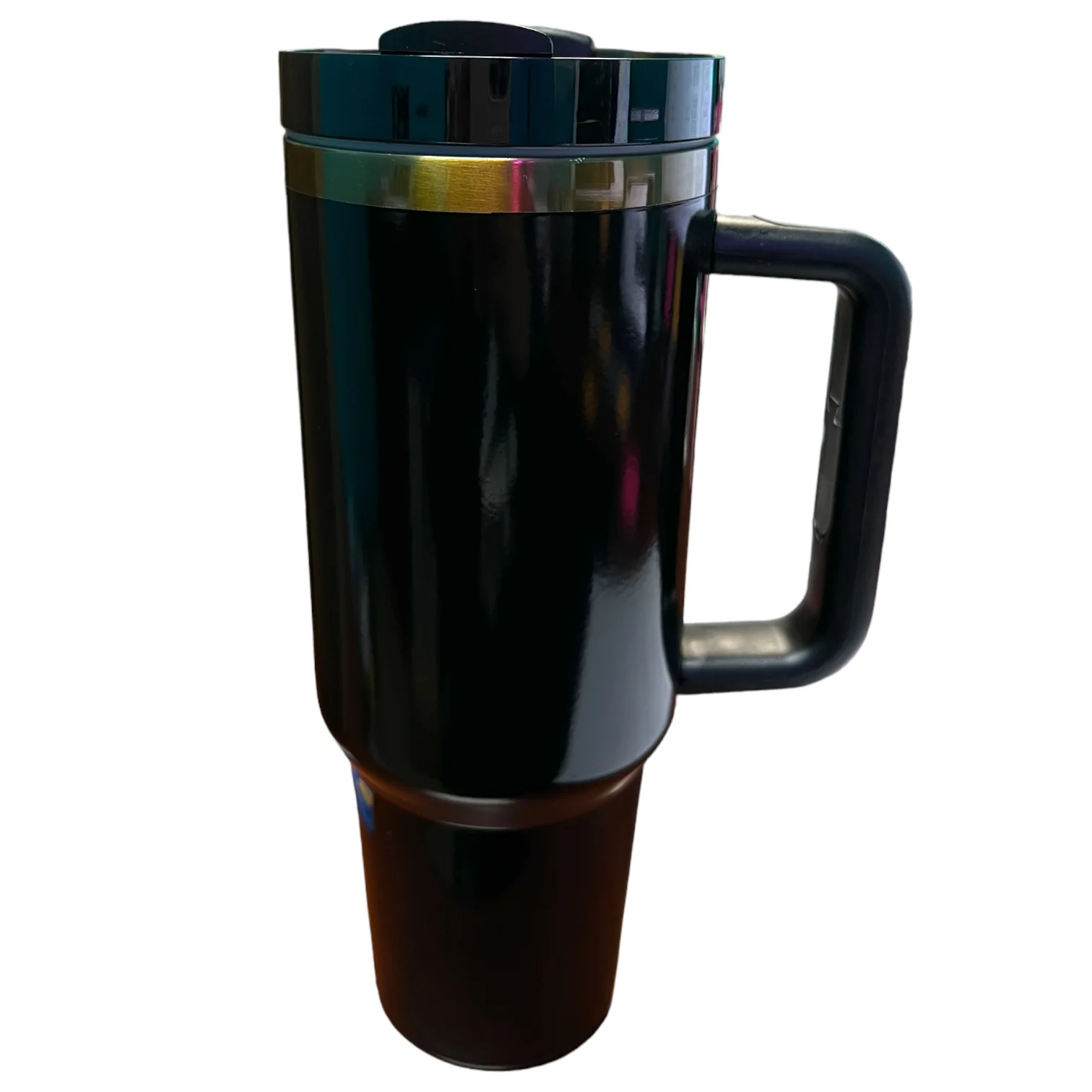 40 oz Stainless Steel Double Wall Powder Coated Tumbler Blanks with Handle - Image 3
