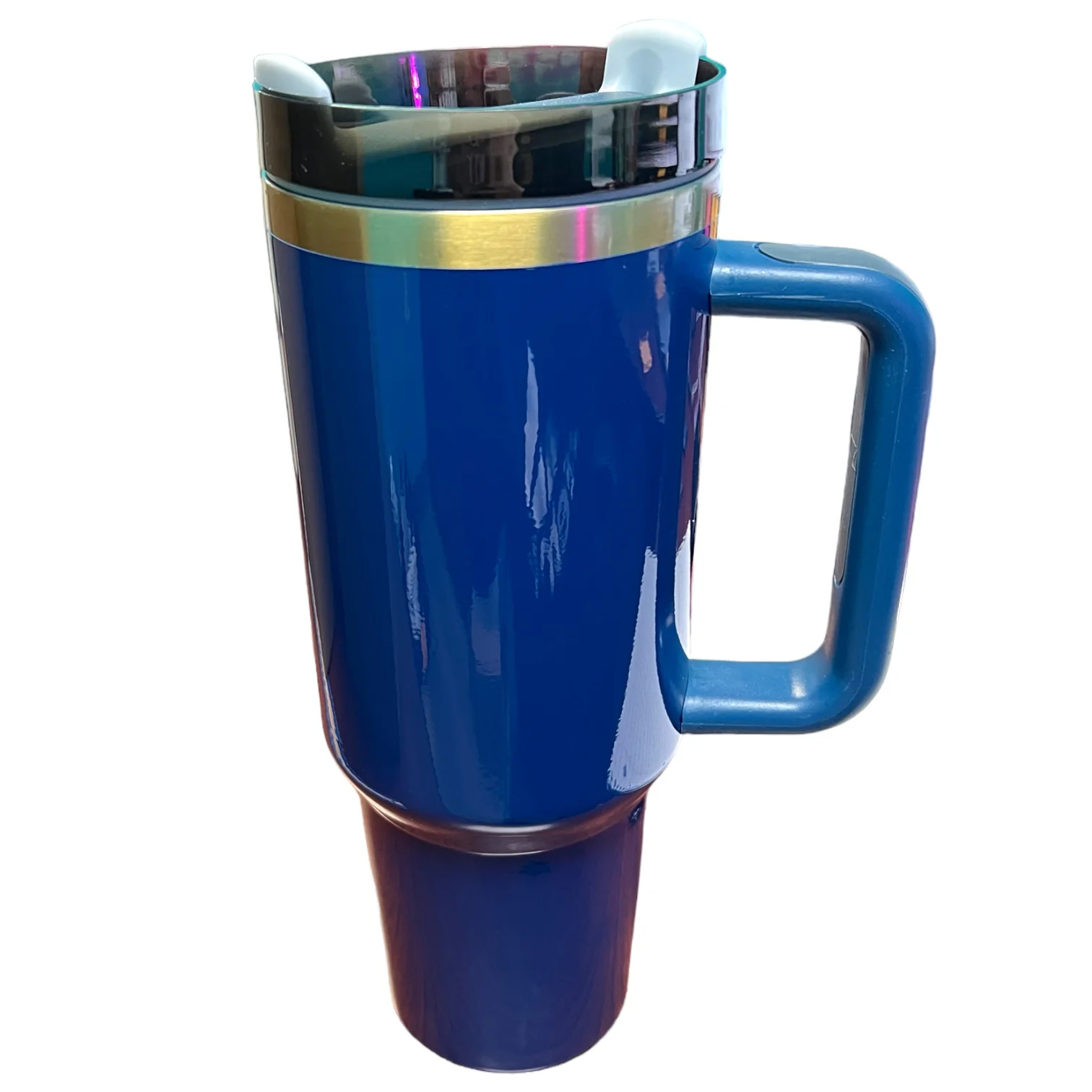 40 oz Stainless Steel Double Wall Powder Coated Tumbler Blanks with Handle - Image 6