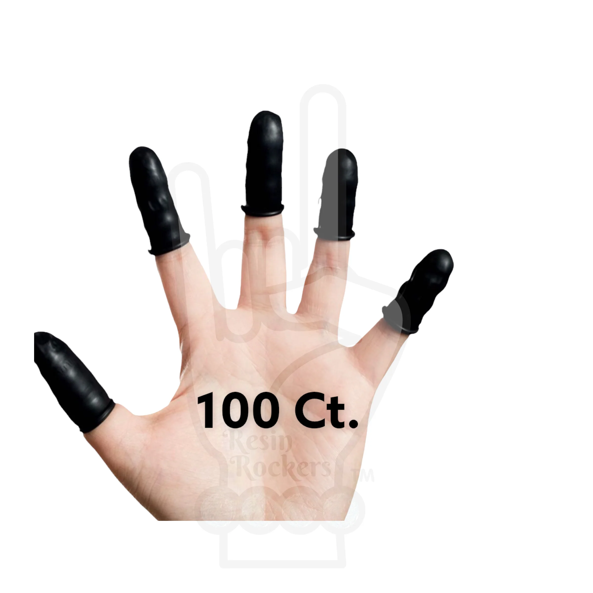 Static-free White Nitrile Conductive Finger Cots for Epoxy or UV Resin - Great for Pens - Image 4