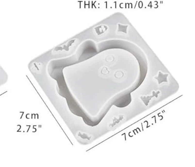 Straight Ghost Shaker Mold with Pre-cut Film - Image 3