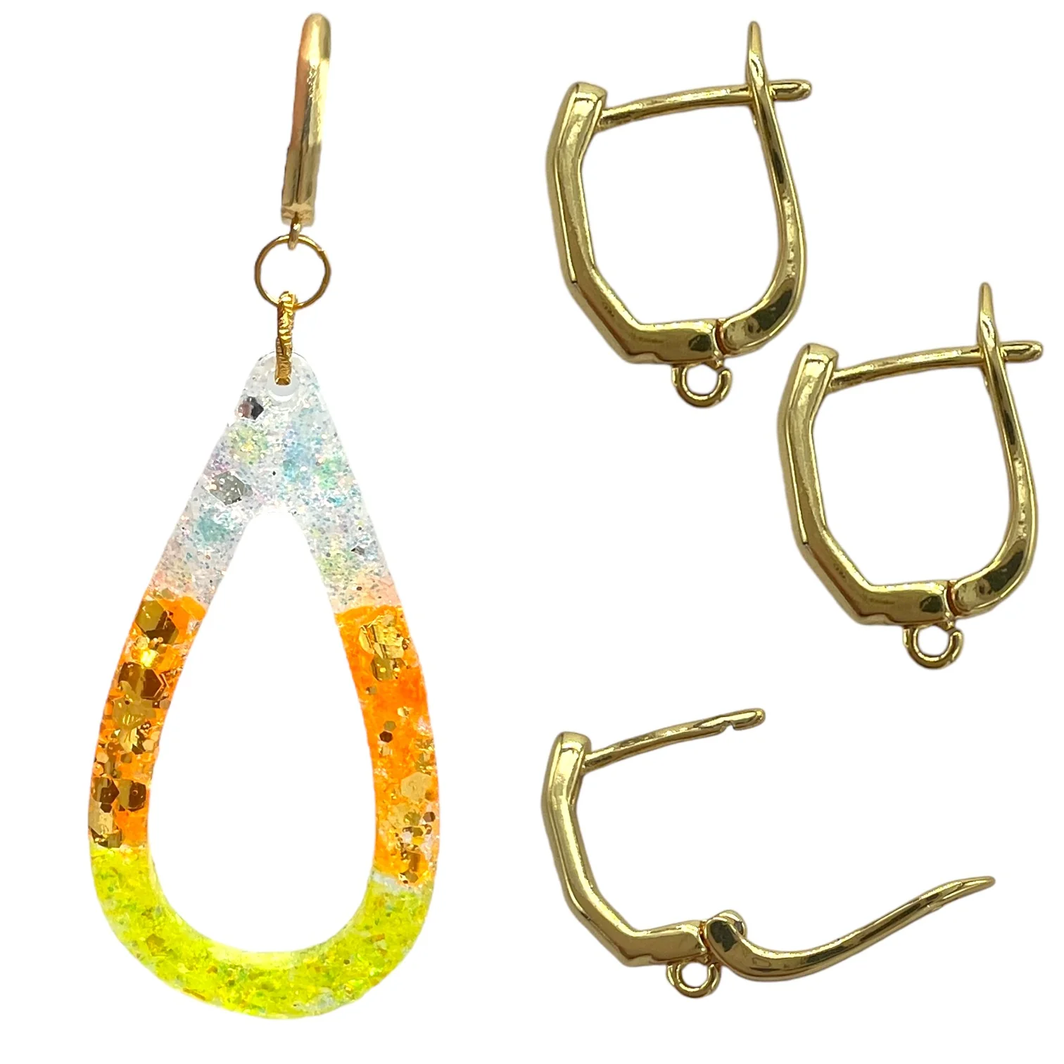 Angled Loop Leverback Dangle Earring Findings - Image 2