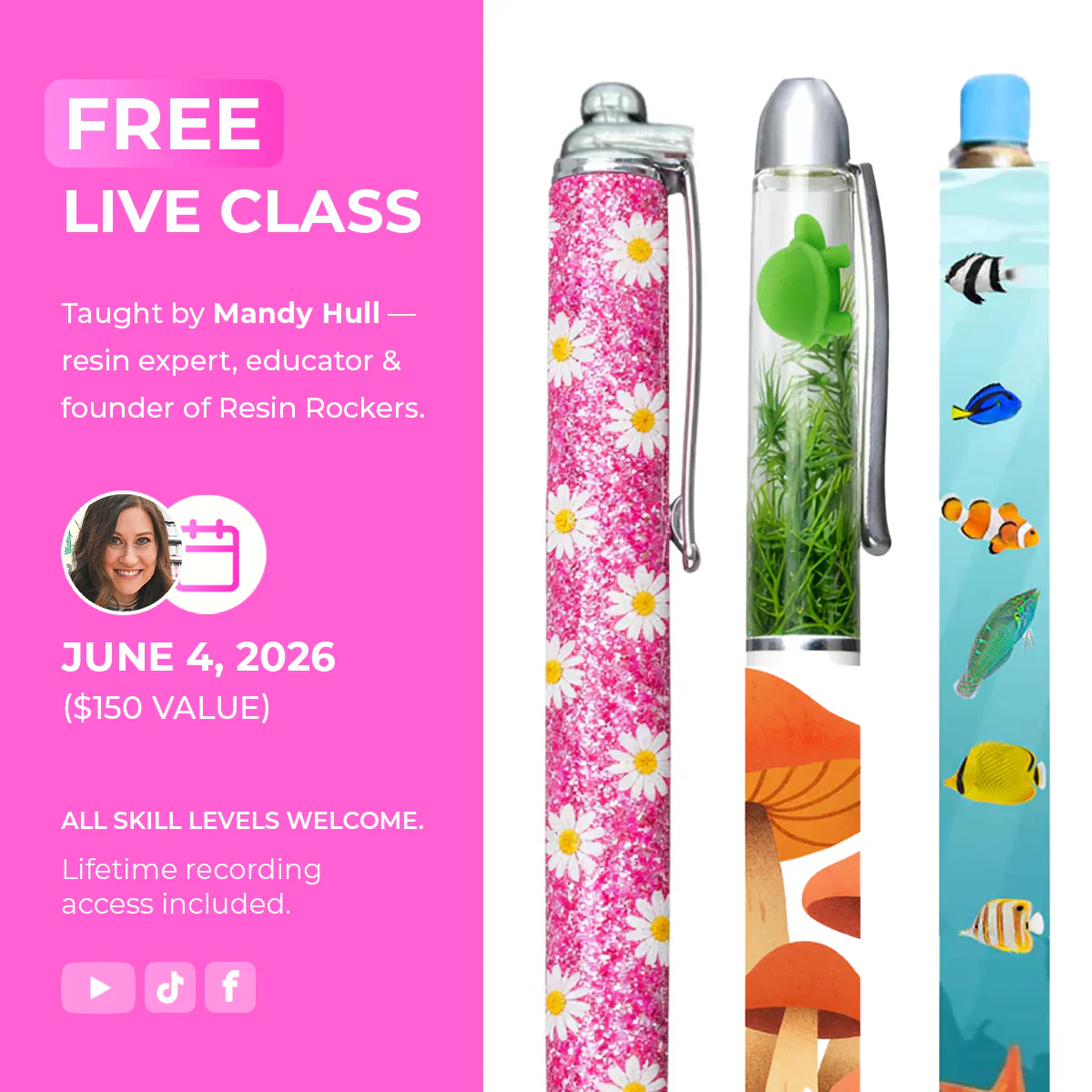 The Floating Fantasy UV Resin Pen Class Kit: Snow Globe Edition (Preorder) - Image 4