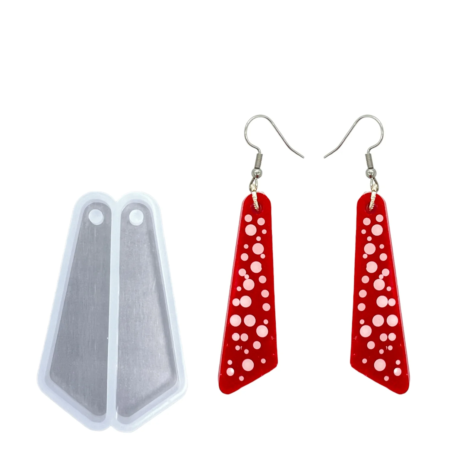 Angled Shard Dangle Earring Mold - Image 2